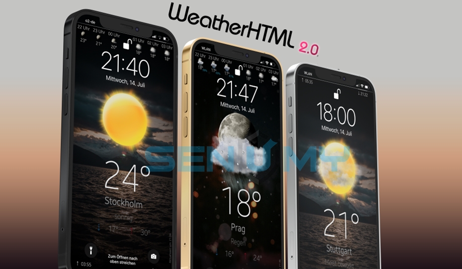 Weatherhtml Customization Ios 15 1 Ios 15 0 Ios 14 3 Install Guide Without Jailbreak Shortcut Tweaks Senumy