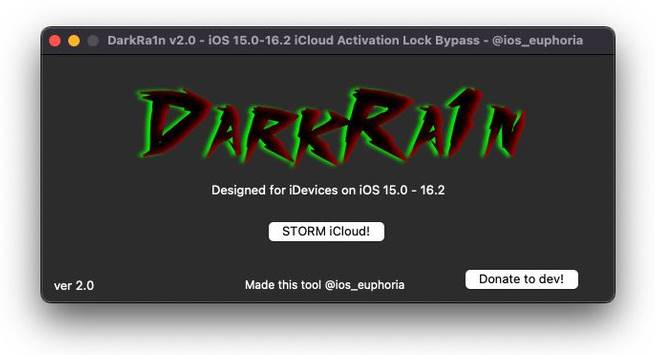 DarkRa1n iCloud Bypass Tool