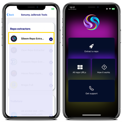 Sileem Repo Extractor for iOS 17.2