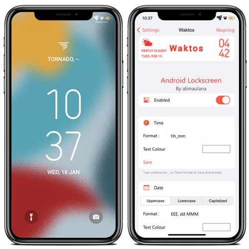 Waktos tweak app