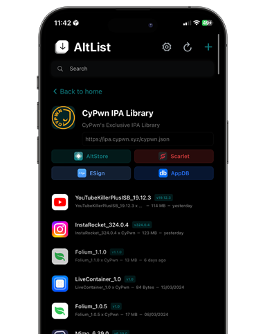 AltList App install Repositories