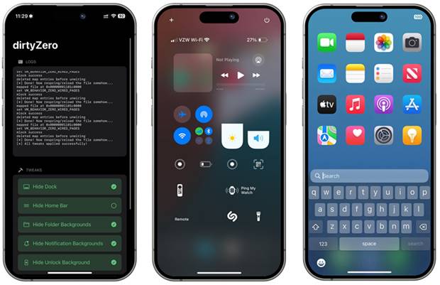 dirtyZero – iOS 16–18.3.2