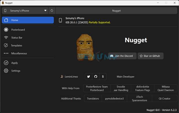 Nugget – Unlock Hidden iOS Features Without Jailbreak (iOS 16 – iOS 26+)