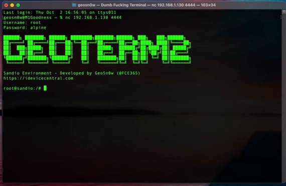 Sendio install Terminal