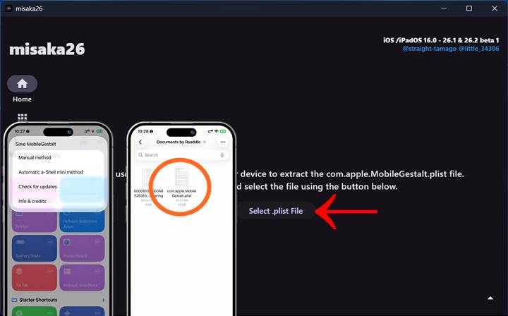 import MobileGestalt file misaka26