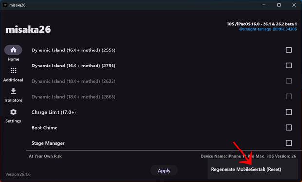 Remove Misaka26 Tweaks